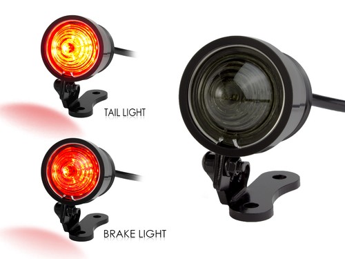 Led stop tail light smoked - tail,