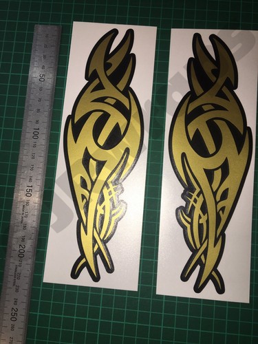 Tribal flames decals - (x2),