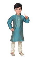 Boys Indian Bollywood Party wear mandarin collar Kurta pajama kids Sherwani 933