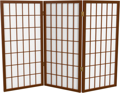 Walnut panel short - 3-panel, window