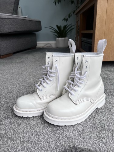 Martens white 1460 mono - white,