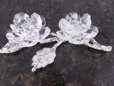 Swarovski Crystal Double Rose