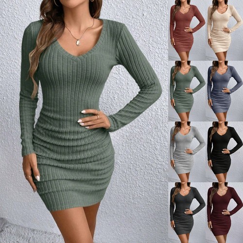 Womens ribbed stretch - stretch, long