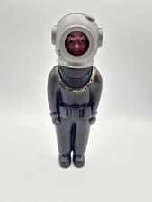 Deep Sea Diver Vintage Figure Plastic Bath Toy 7.5" Hong Kong 1950s + Helmet A45