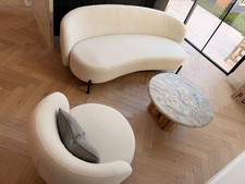 Seater sofa curved and - sofa,