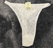 La Senza White Spanish Lace Thong: MEDIUM BNWT UK