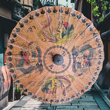 Vintage Oiled Paper And Wooden