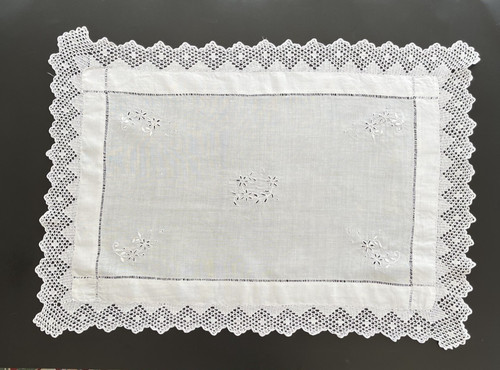 Vintage tray cloth - vintage,