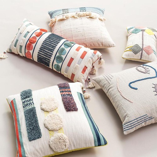 Stitched art cushions rocco - stitched,