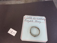 16th c brass paupers ring