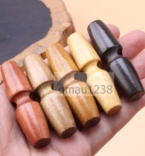 10x Wood Toggle Button 30mm