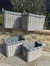Rectangular grey wash wicker - grey-wash,