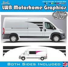 LWB Fiat Ducato L2 Motorhome Window Extenders Camper Van Graphics Decals 017