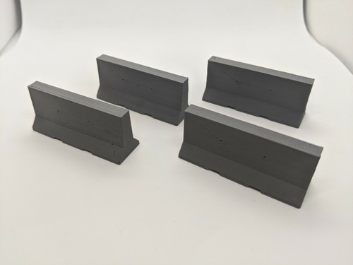 Concrete jersey barriers set - concrete,