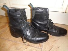 Ariat Heritage lV Lace Paddock Boots size UK 8.5M black paddock jodphur leather