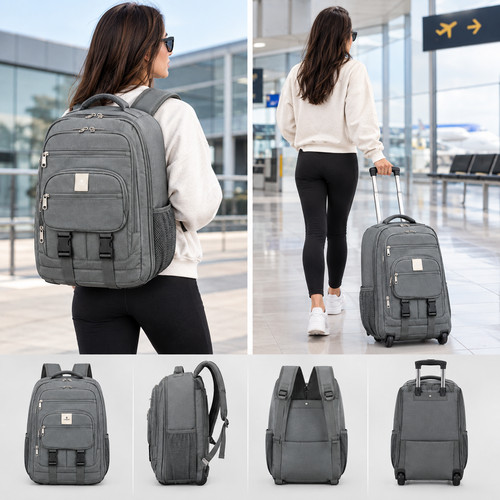 Wheeled backpack - 2-in-1,