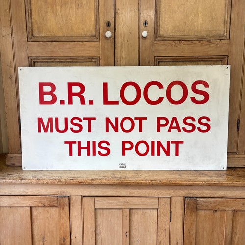 Railway sign locos must not - must,