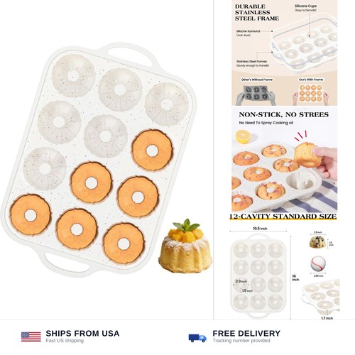 Mini fluted tube cake pan - mini,