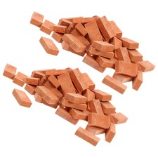 100 Pcs Miniature Clay Bricks