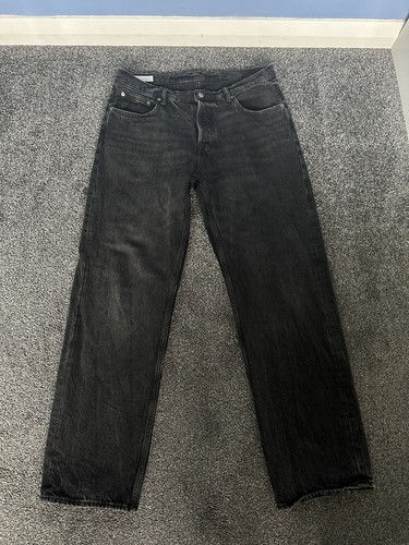 Zara straight leg black denim - straight,