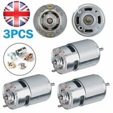 3 PACK Large Torque High Power Motor 775 12V-24V DC -10000RPM Low-Noise