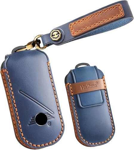 Leather car key fob - leather,