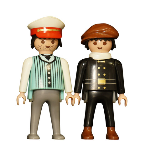 Playmobil figure train station - train,