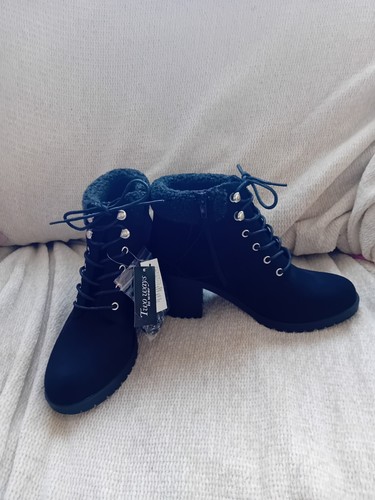 Peacocks black winter boots - peacocks,