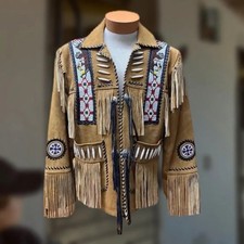 Men suede fringe jacket - men’s,