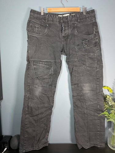 Police black denim jeans - denim,