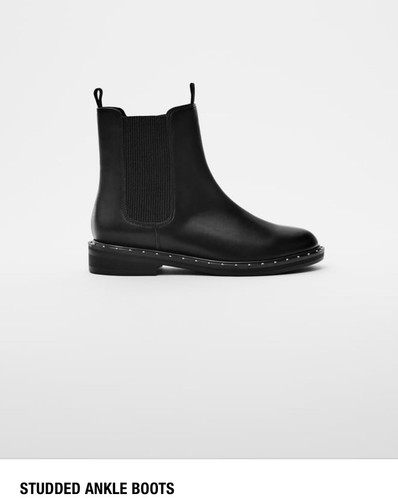 Zara studded ankle boots - studded,