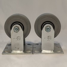 Set of 2 Colson Caster Wheels Fixed 4”x1.5” Encore 4 Series Performa 4.04108.449