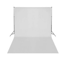 5M* Photo  Photo Screen White Telescopic Background Backdrop Stand F3I2