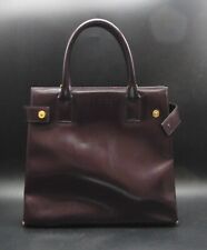 Gucci Dark Burgundy Leather Stylish Handbag Tote Bag Length 29cm x Width 27cm