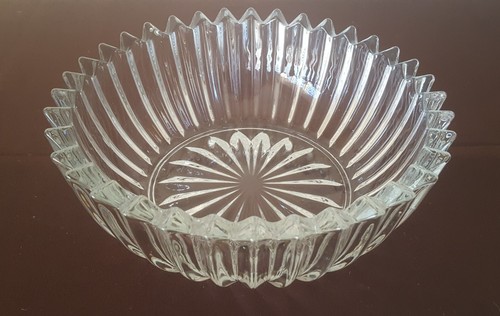 Vintage clear glass - clear, bowl