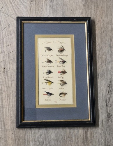 Vintage trout fly fishing - vintage,
