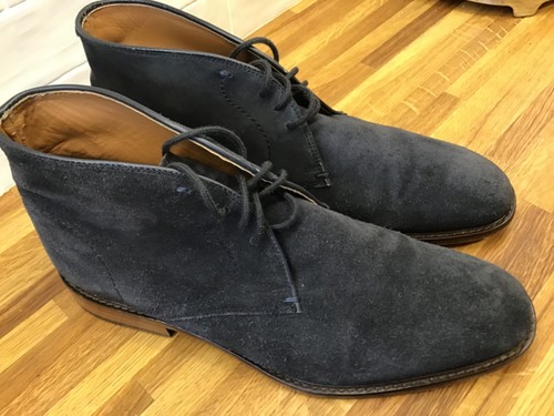 John lewis blue suede - john, leather