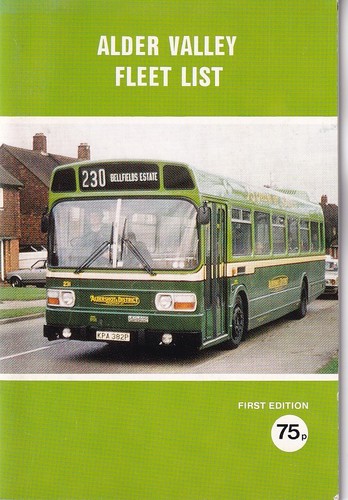 Alder valley fleet - valley, list