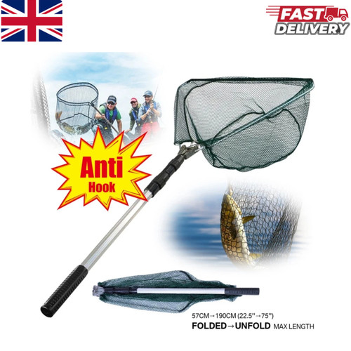Telescopic fishing landing net - telescopic,