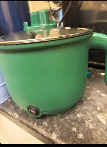 Green electric slow cooker - slow,