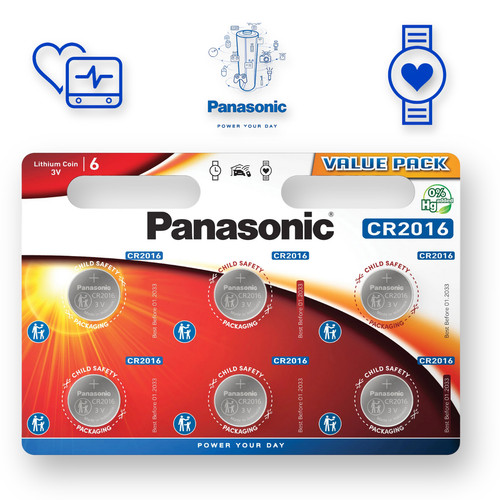 Panasonic cr2016 batteries - panasonic,
