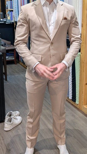 Beige cream suit size - cream,