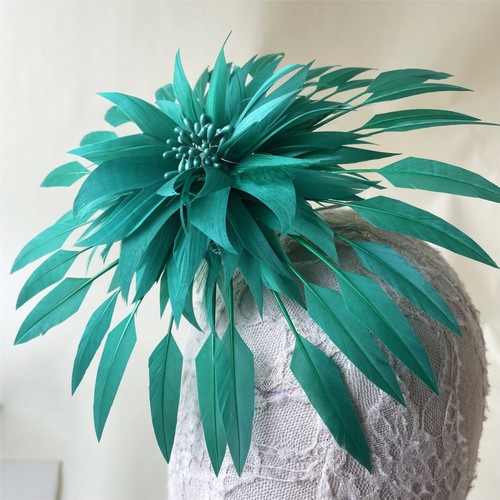 Goose feather flower millinery - feather,
