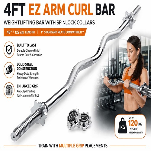 4ft arm curl bar weight - 4ft,