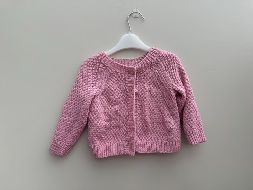 Handmade pink knitted - knitted, cardigan