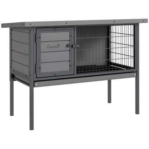 Rabbit hutch elevated with - rabbit,