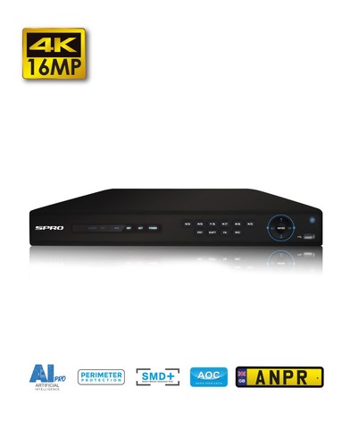 Spro 16mp nvr 16 channel - ip,