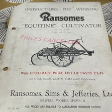 Ransomes Equitine Cultivator