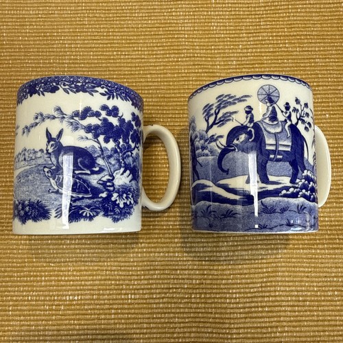 Pair spode blue - pair,