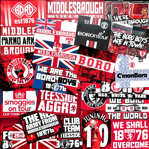 100 middlesbrough stickers - 100,